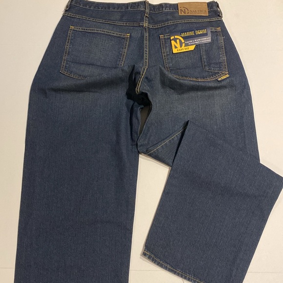 Nautica SZ 36/30 Easy Fit Dark Blue Denim Jeans New - Picture 5 of 11